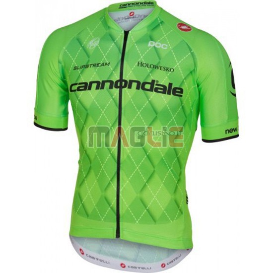 Maglia Cannondale manica corta 2016 nero e verde